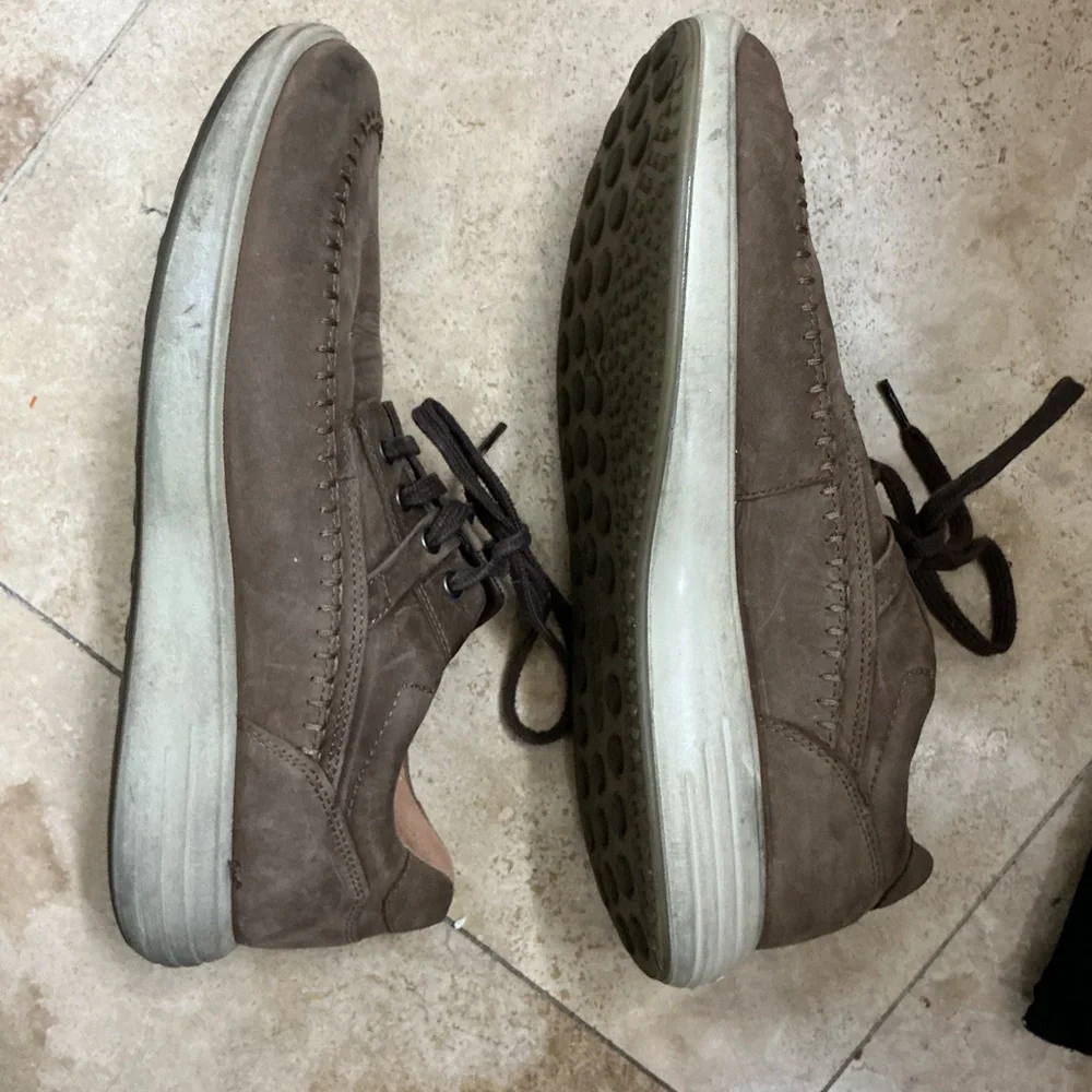Ecco Men's Brown Leather Oxfords